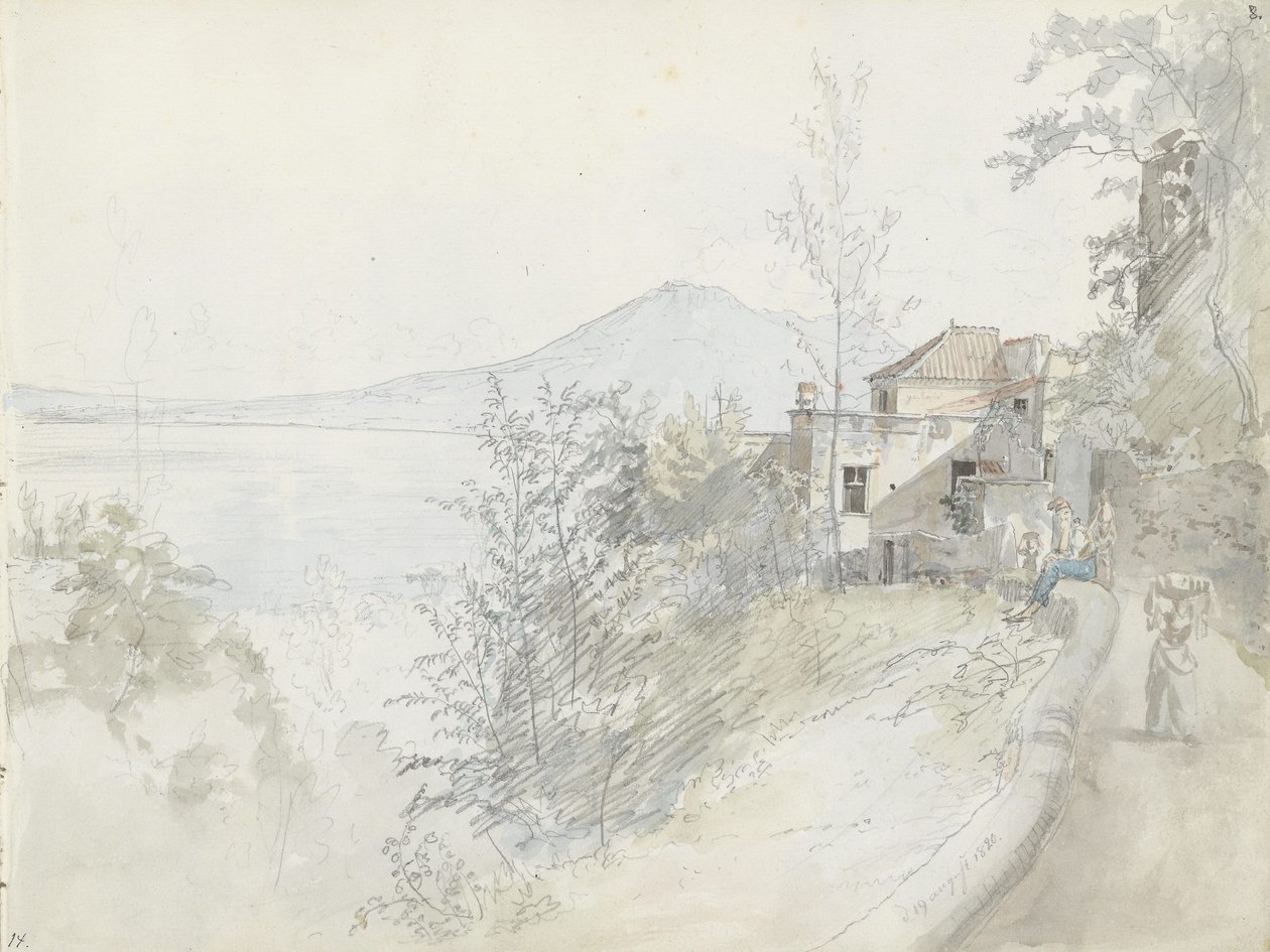 From the Surroundings of Castellammare by Johan Christian Dahl