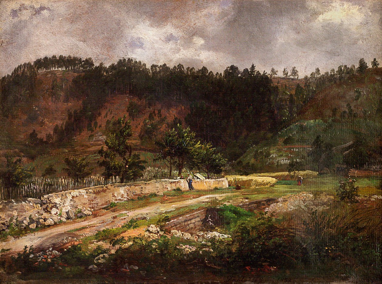 Road near Pillnitz by Johan Christian Dahl