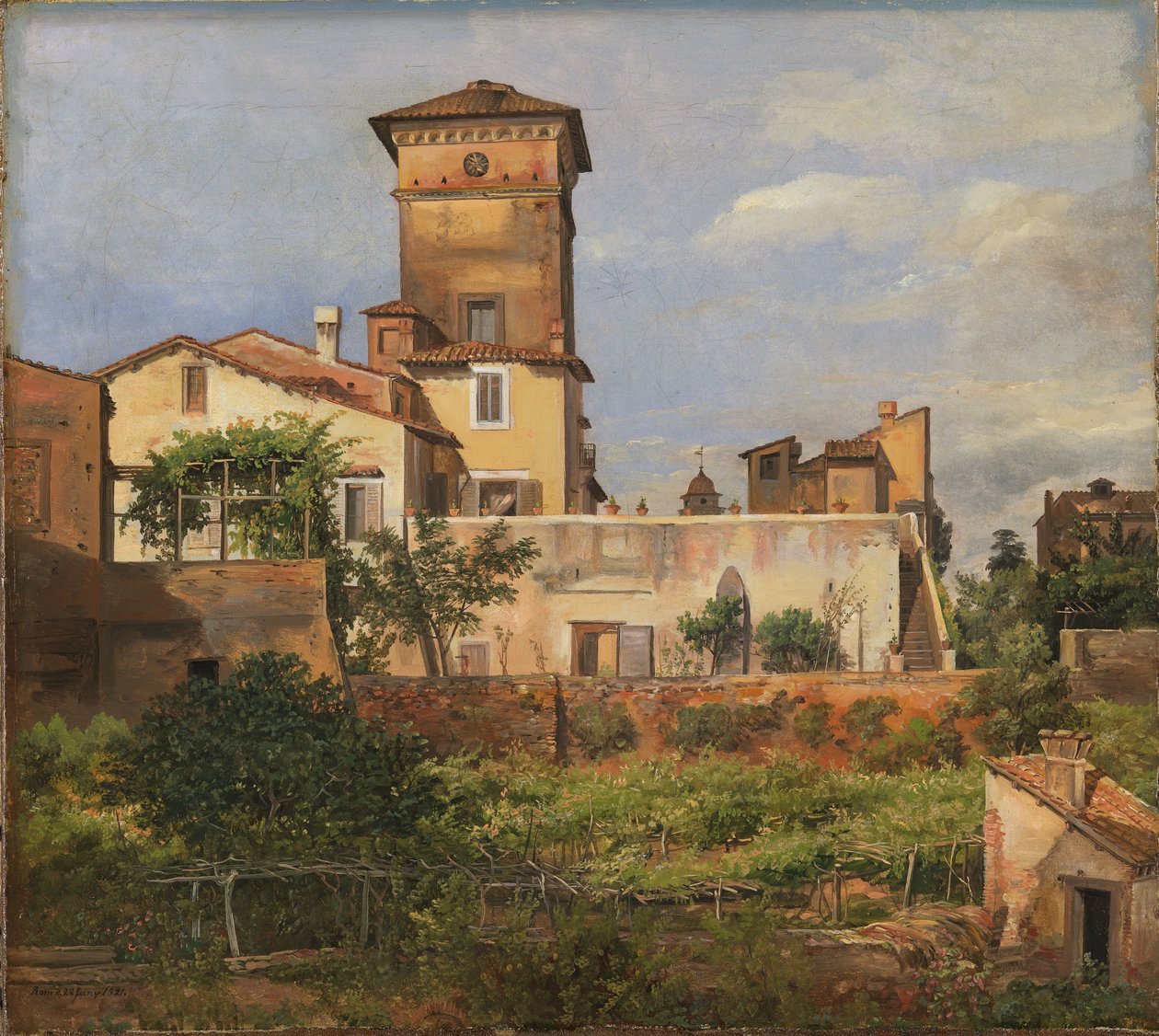 Scene from the Villa Malta by Johan Christian Dahl