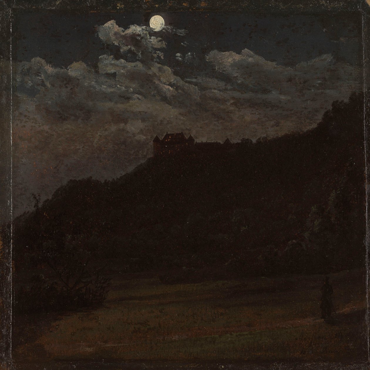 Siebeneichen Castle near Meissen by Johan Christian Dahl