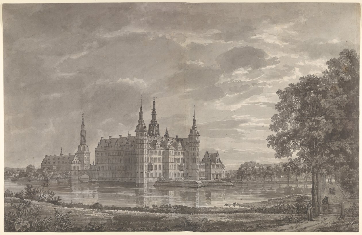 View of Frederiksborg Castle from the Northeast by Johan Christian Dahl