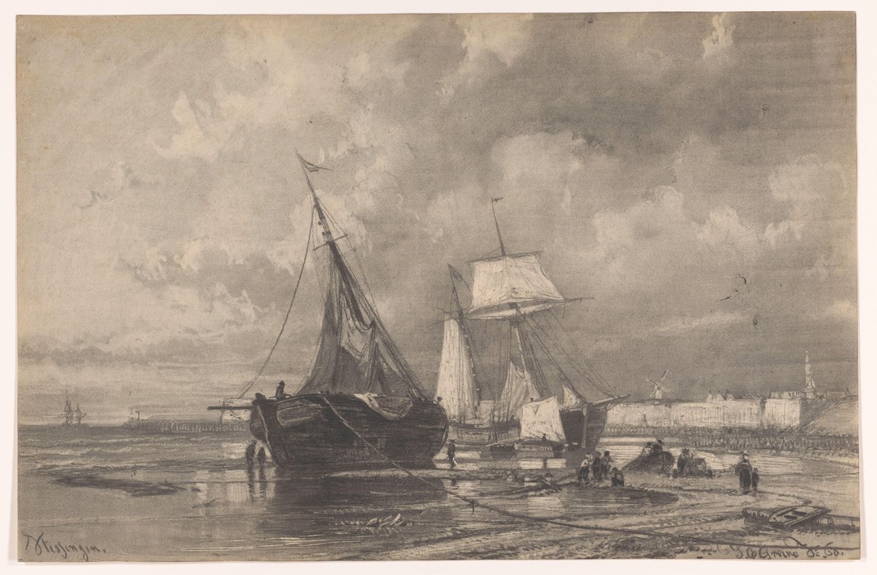 Vlissingen by Johan Conrad Greive (signed by artist)