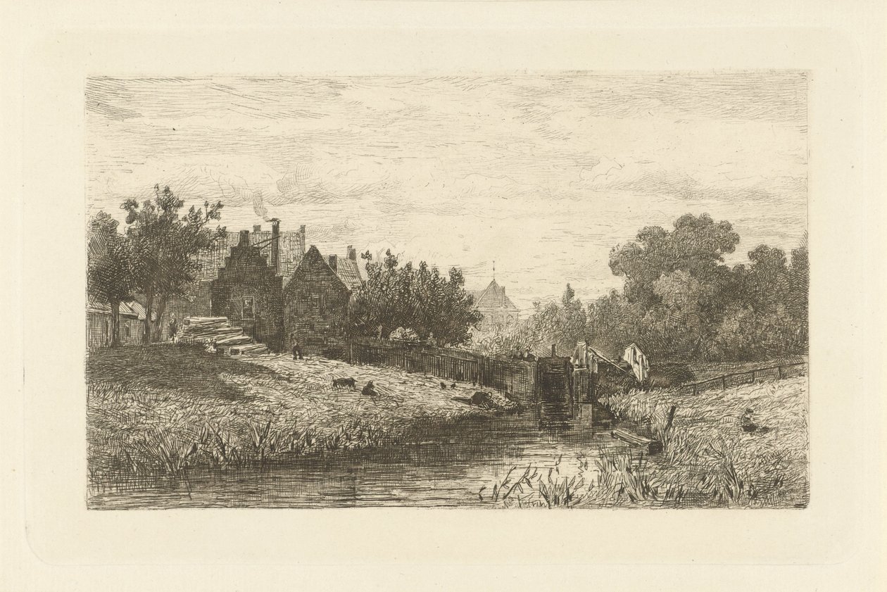 View of a Lock by Johan Conrad Greive