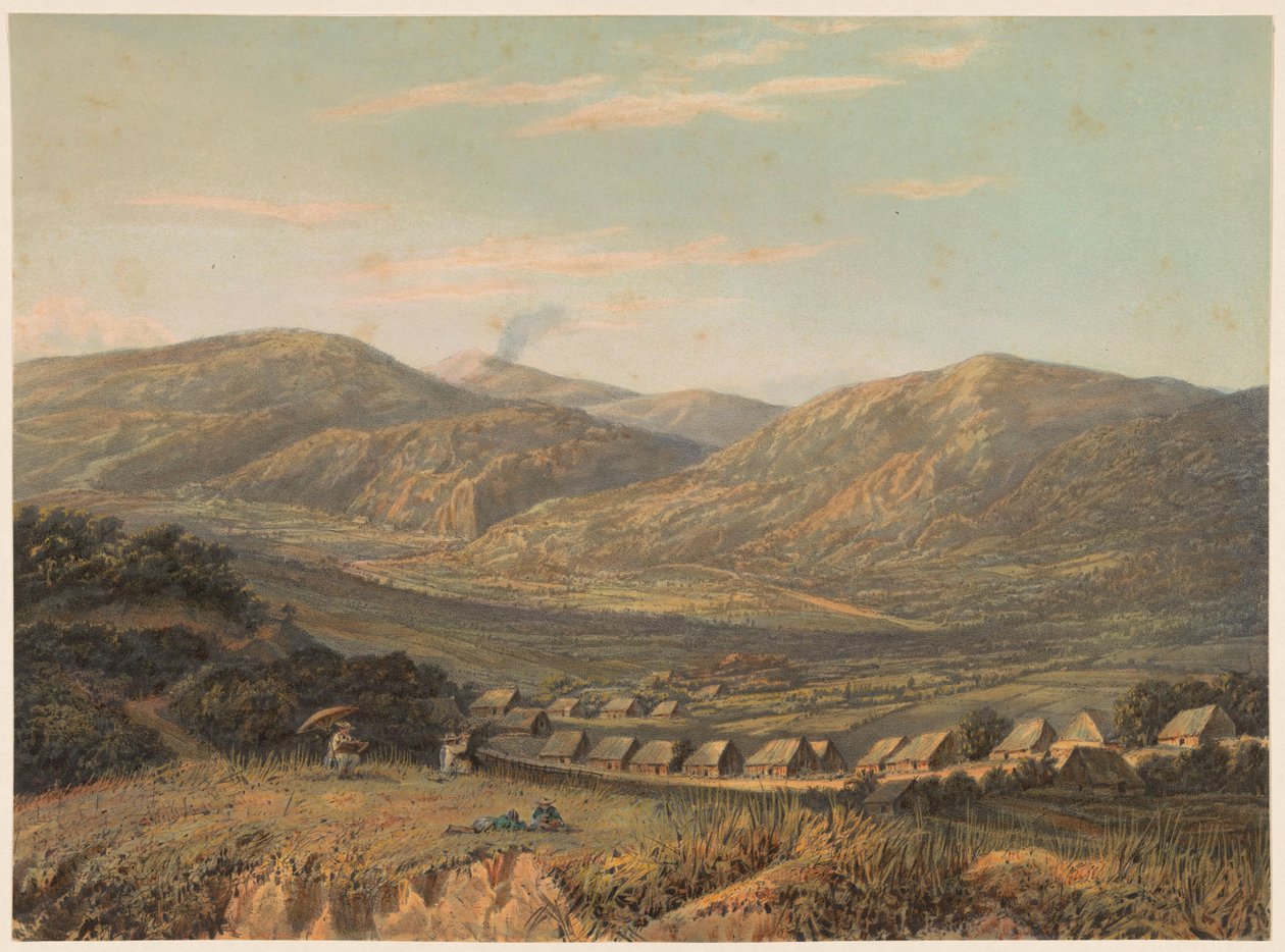 View of the Tengger Mountains by Johan Conrad Greive