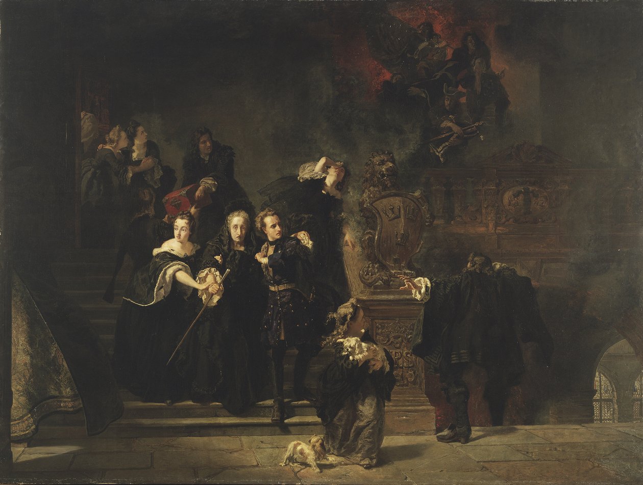 The Fire at the Royal Palace, Stockholm, May 7th, 1697, 1862-66 by Johan Fredrik Hockert