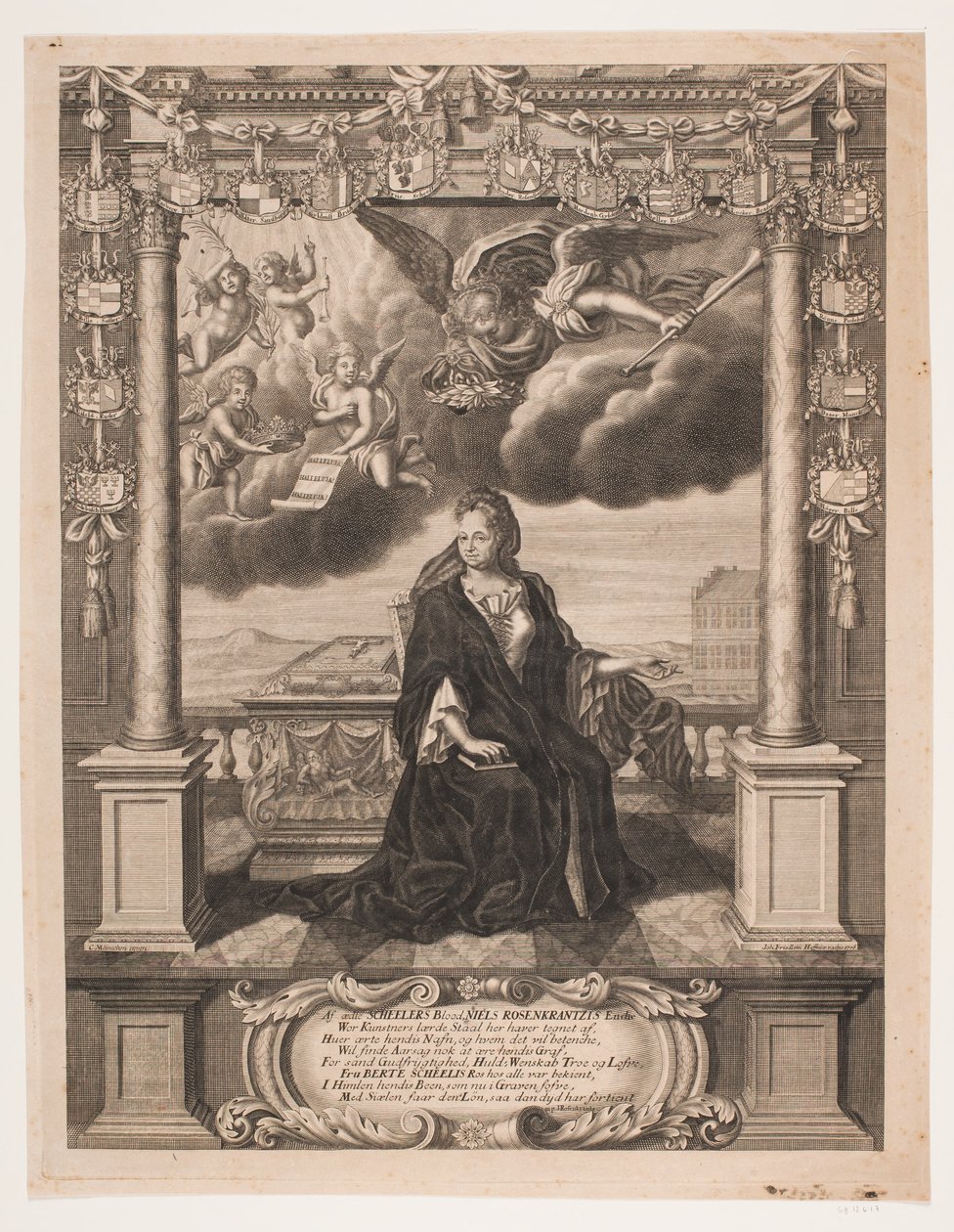 Birgitte Rosenkrantz, née Skeel by Johan Friedlein