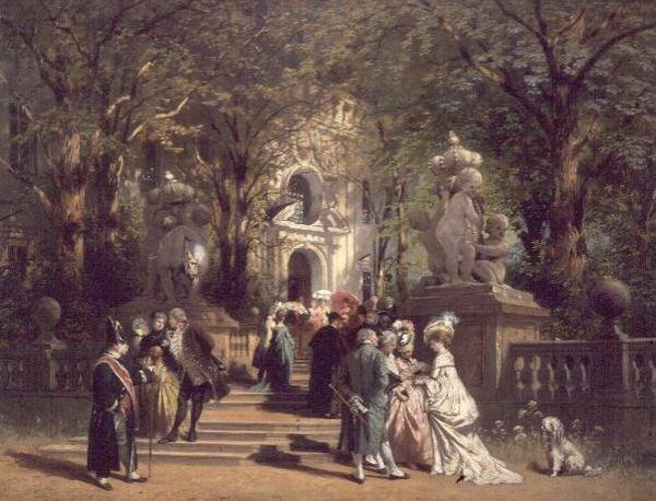 After Church by Johan Friedrich Hennings