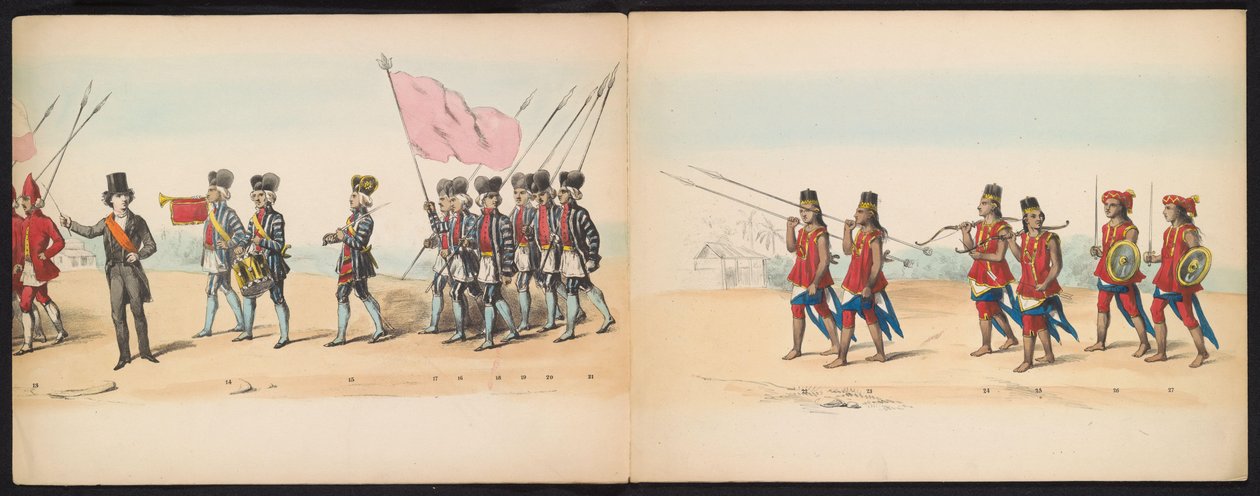Masquerade of the Delft Students, 1857 (plate 2) by Johan Hendrik Hoffmeister