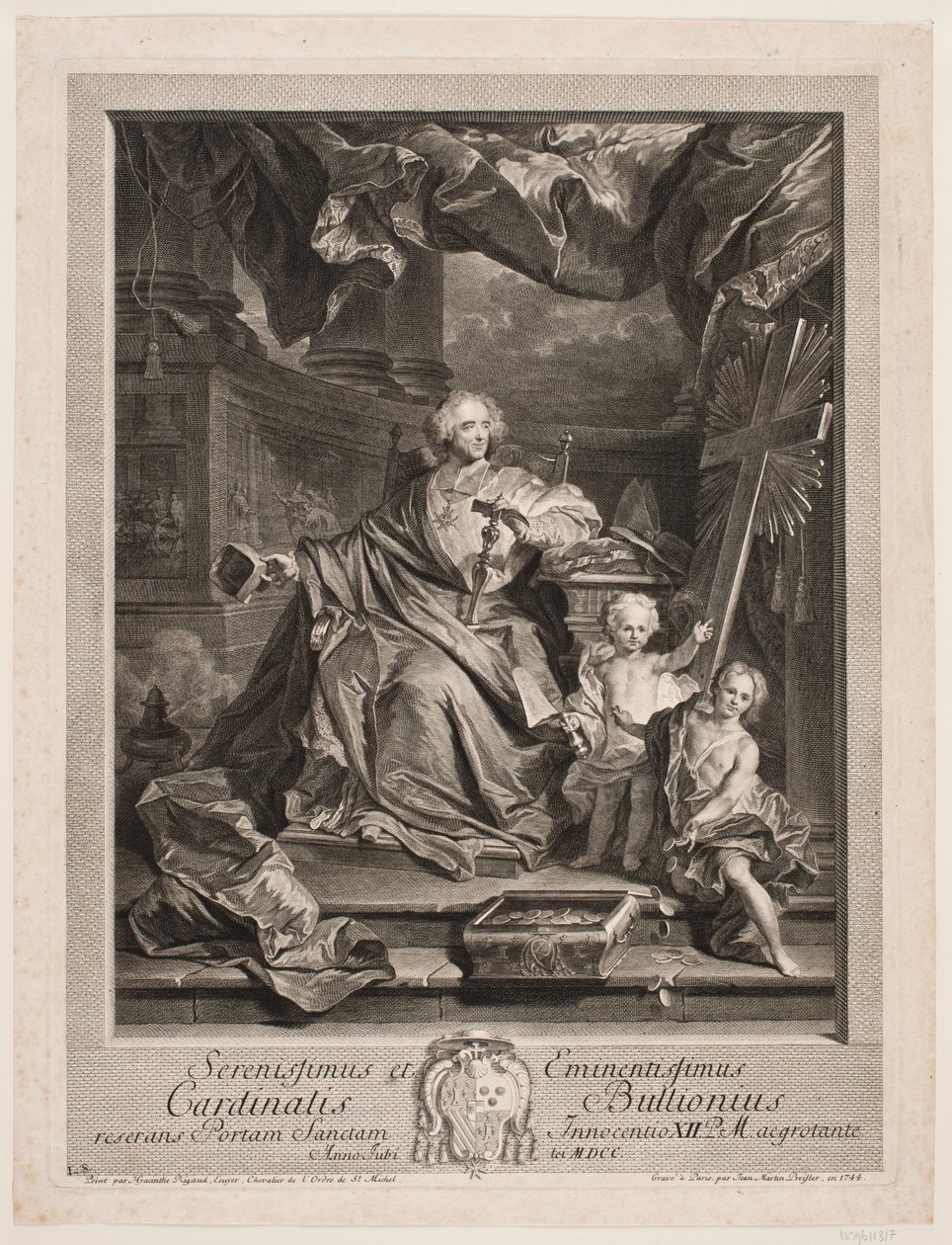 Cardinal de Bouillon by Johan Martin Preisler