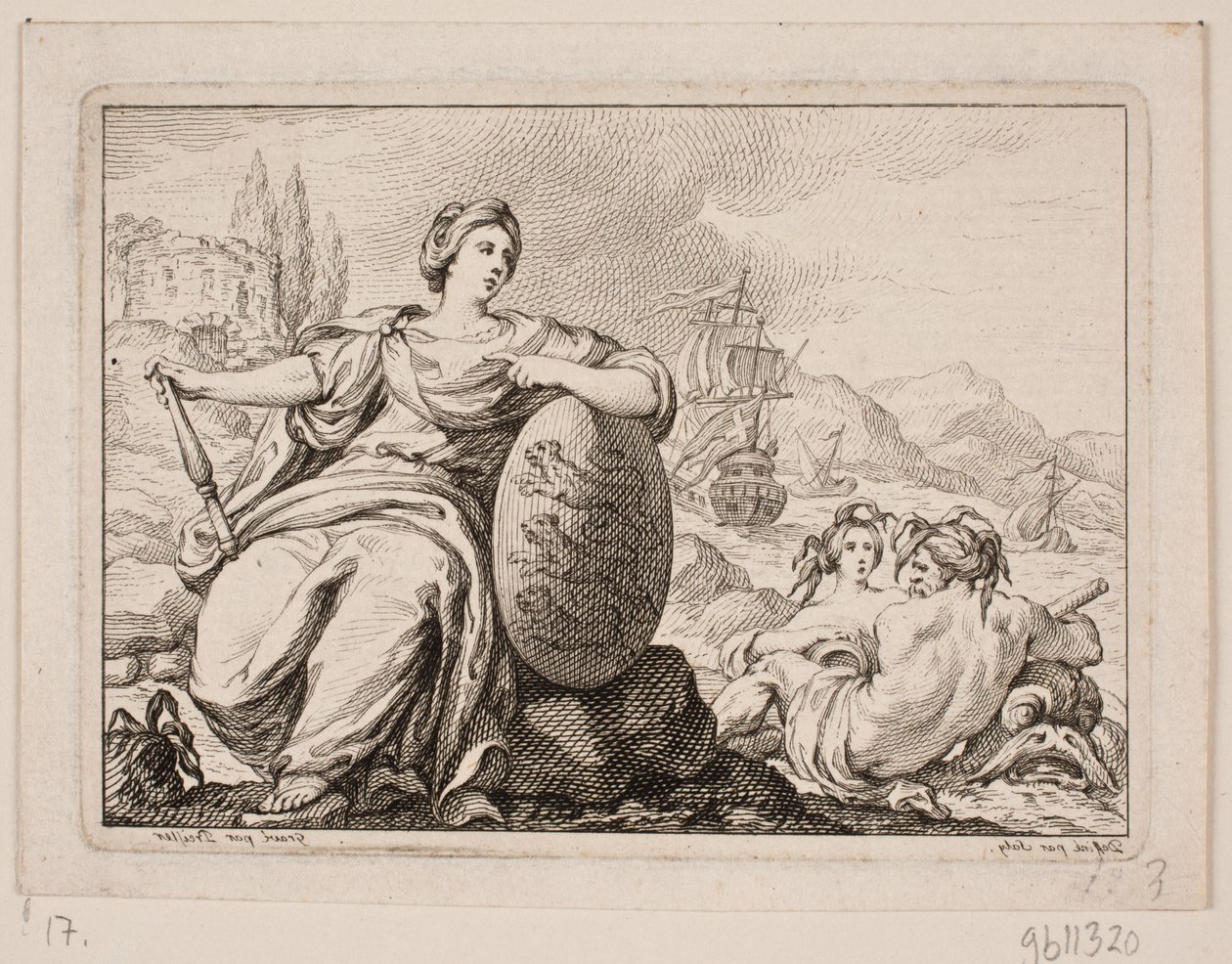 Vignette for P. H. Mallet: History of Denmark I, 1758 by Johan Martin Preisler