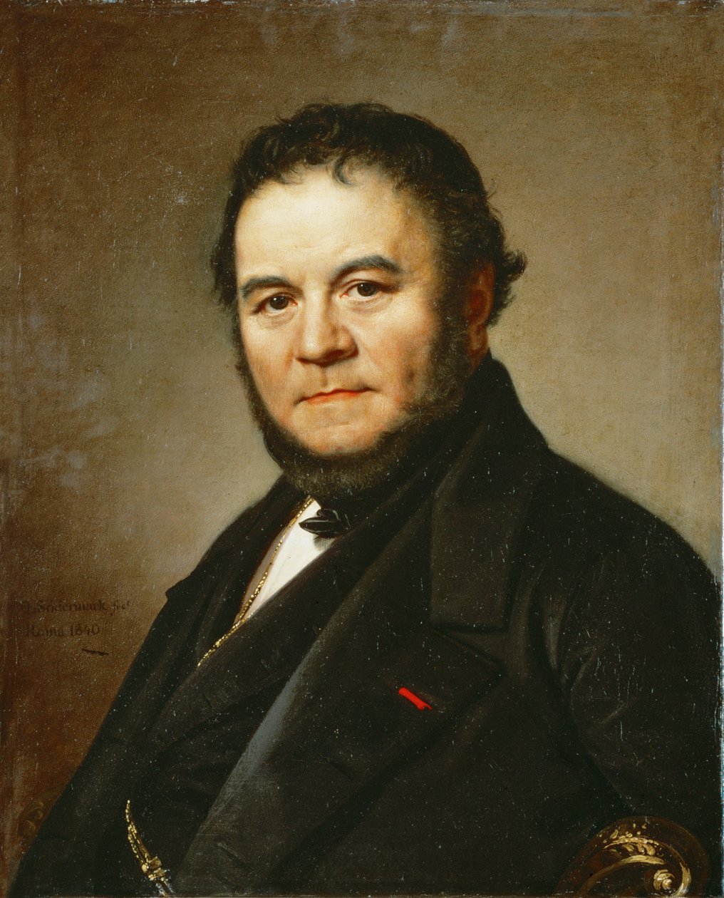 Portrait of Henri Beyle, called Stendhal, author of The Red and the Black and The Charterhouse of Parma by Johan Olaf Sodermark