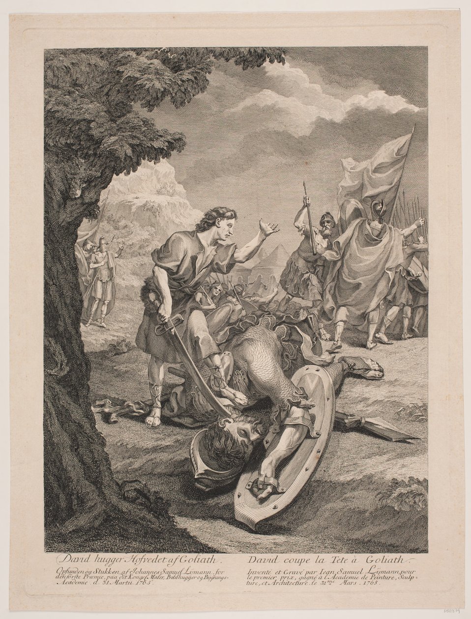 David and Goliath by Johan Samuel Lymann