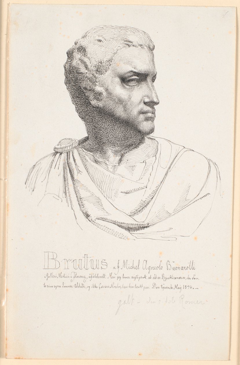 Head of Brutus by Johan Thomas Lundbye