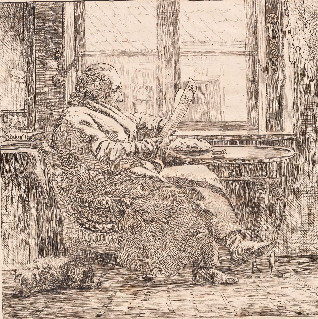 Counselor Emanuel Bonnevie by Johan Thomas Lundbye