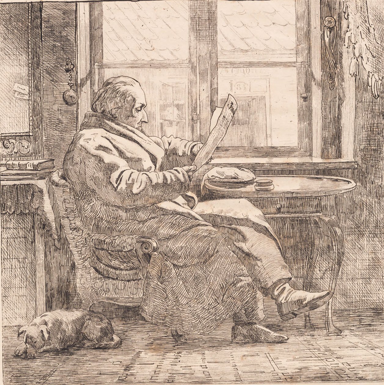 Counselor Emanuel Bonnevie by Johan Thomas Lundbye