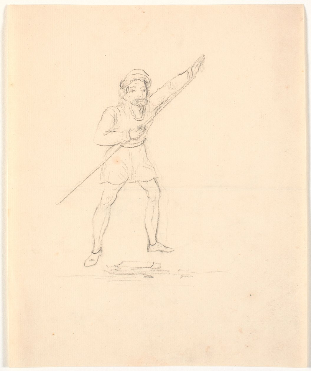 Man with Staff by Johan Thomas Lundbye