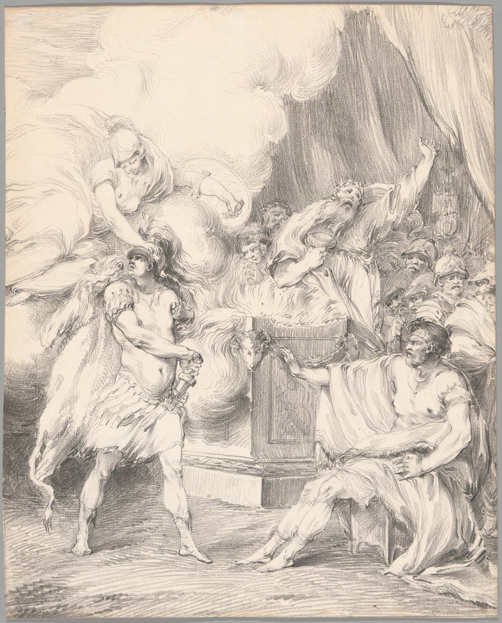 Achilles Restrained by Athena in Agamemnon