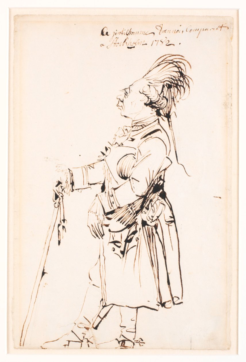 Baron Clemens August von Haxthausen in Stockholm by Johan Tobias Sergel