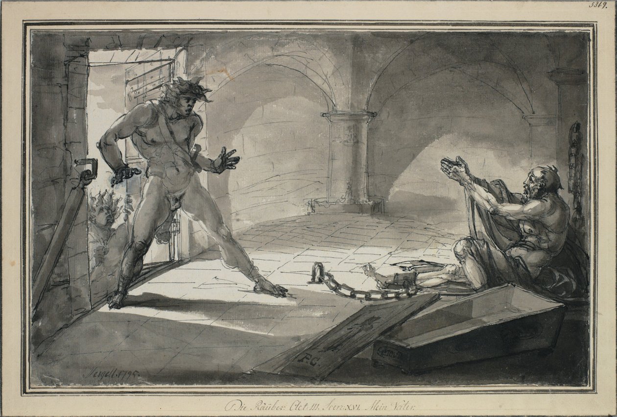 The Robbers, Act III, Scene XVI. My Father by Johan Tobias Sergel