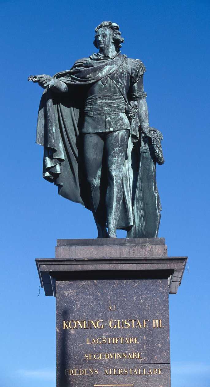 Statue of King Gustav III, Gamla Stan, Stockholm by Johan Tobias Sergel