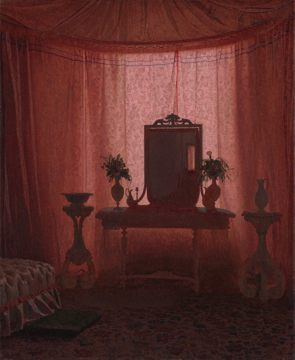 A Bedroom in Bernstorff Palace near Copenhagen, ca. 1845 by Johan Vilhelm Gertner
