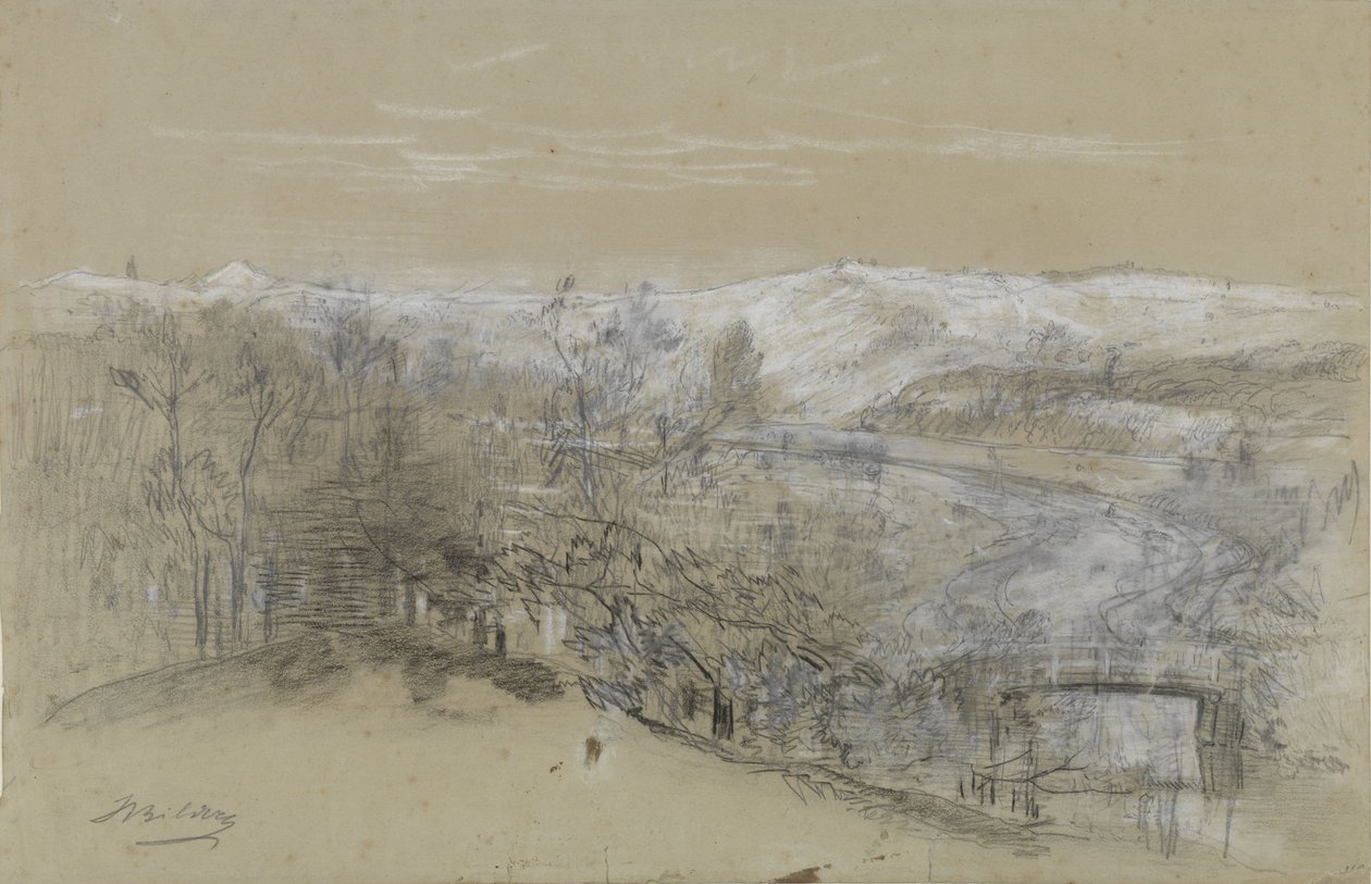 View on the Zandberg, near Elswout, Bloemendaal, The Netherlands by Johannes Warnardus Bilders