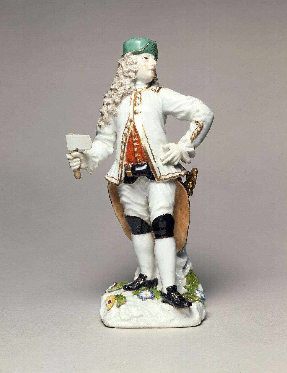 Augustus II the Strong as Commandant of the Corps of Saxon Silver Miners, Porcelain, Modelled by Johann Joachim Kandler, Meissen by Johann Joachim Kaendler