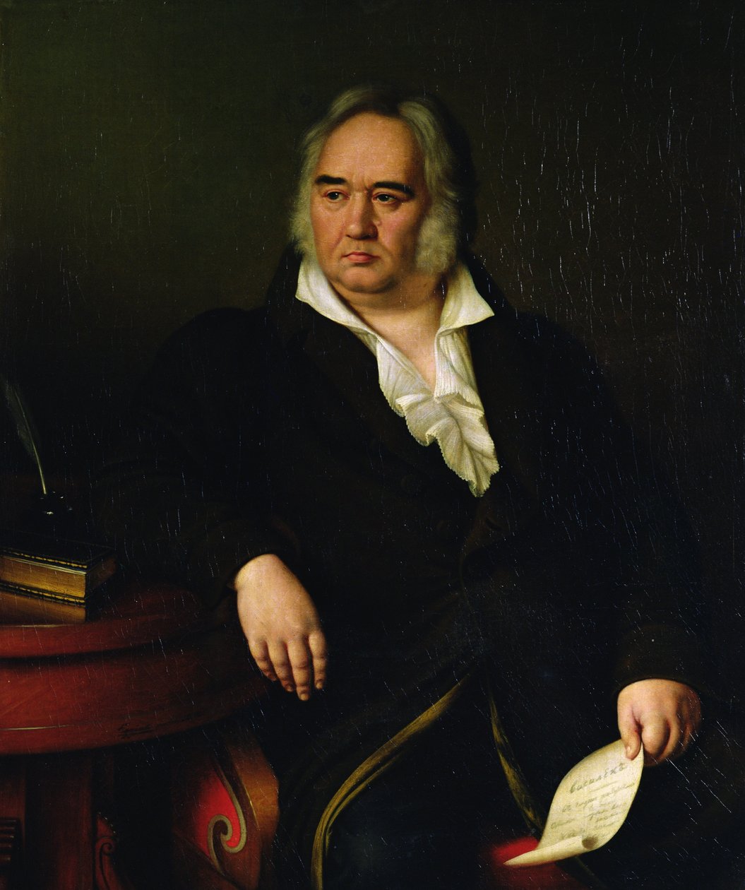 Portrait of Ivan A. Krylov, 1832 by Johann Leberecht Eggink