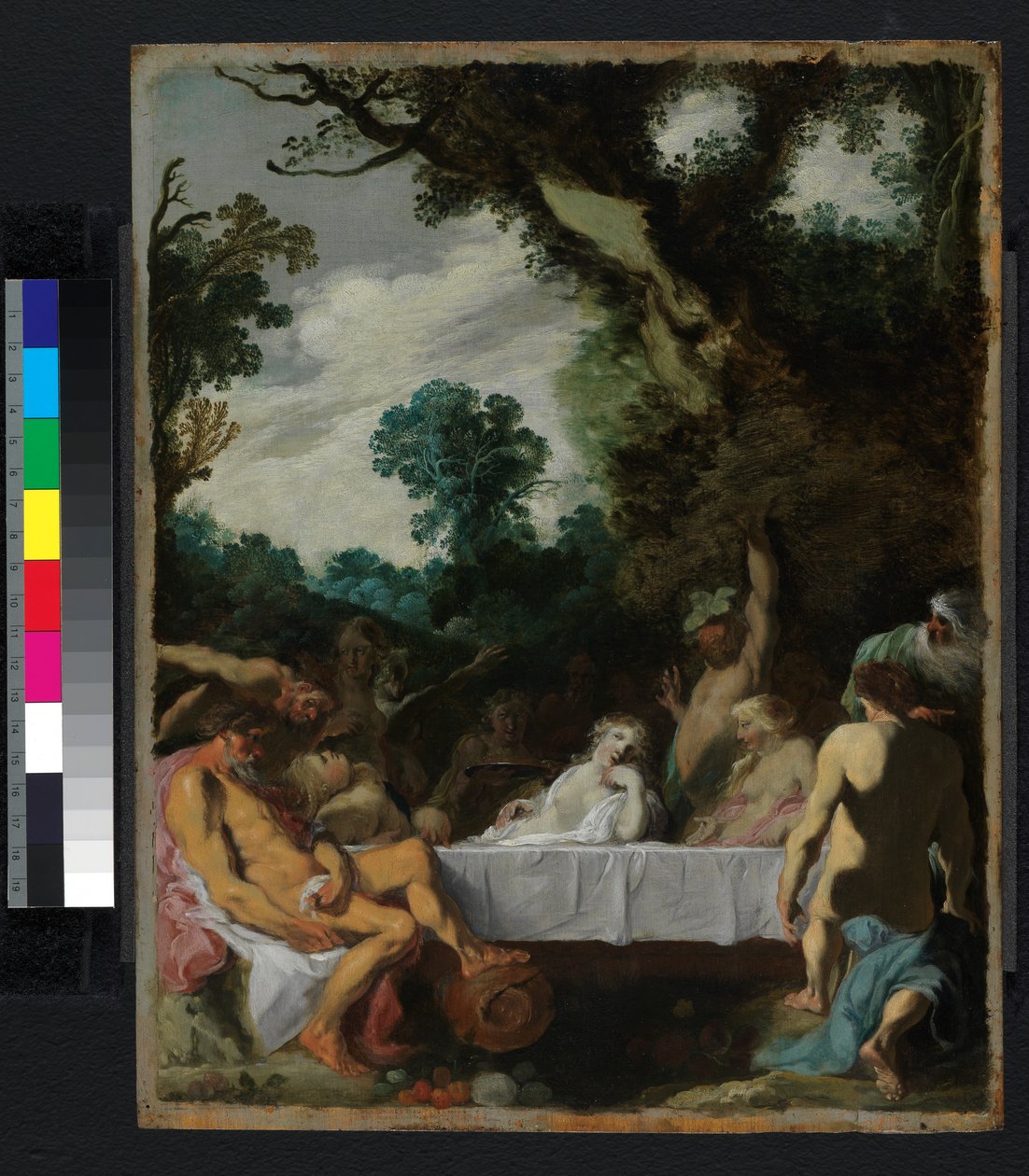A Bacchanalian Feast by Johann Liss or Lis or von Lys