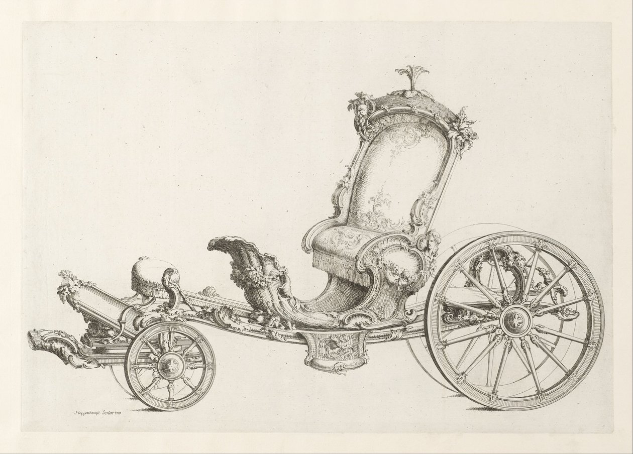 Design for a Cabriolet by Johann Michael Hoppenhaupt