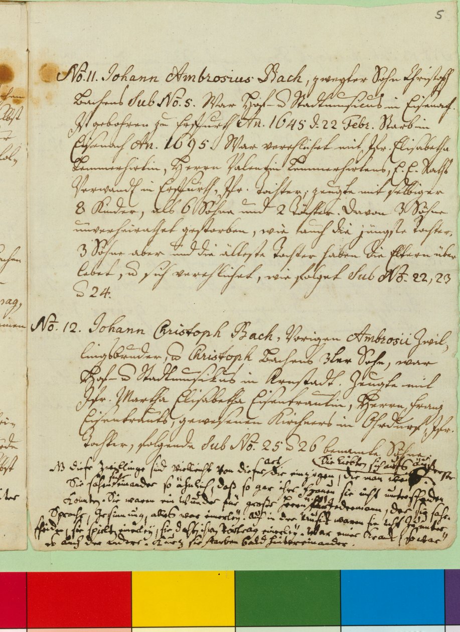 The Origin of the Musical Bach Family by Johann Sebastian Bach