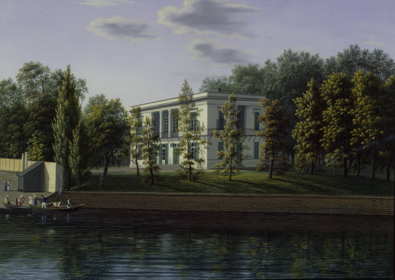 The new pavilion in the gardens of Charlottenburg Palace, c.1824-25 by Johann Wilhelm Gottfried Barth