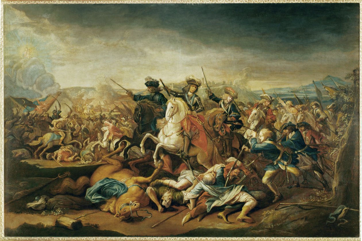 Prince Eugene of Savoy During the Battle of Belgrade by Johann-Gottfried Auerbach