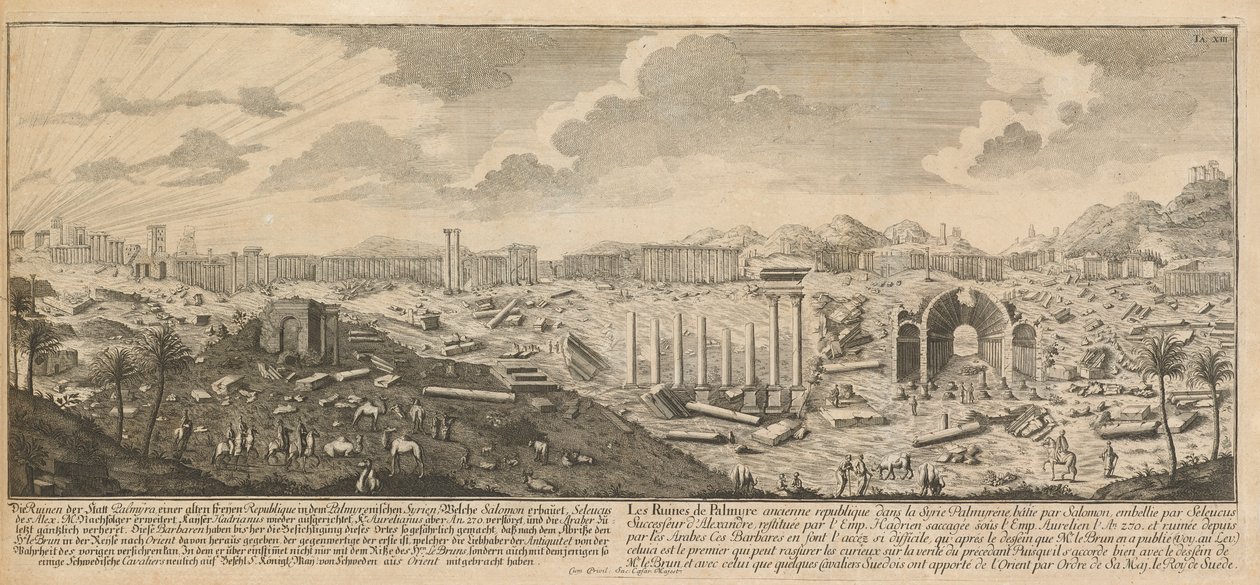 Ruins of Palmyra, Ancient City of Syria by Johann Adam Delsenbach