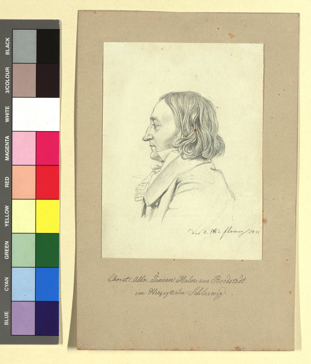 Christian Albrecht Jensen (1792-1870), Painter by Johann Adam Klein