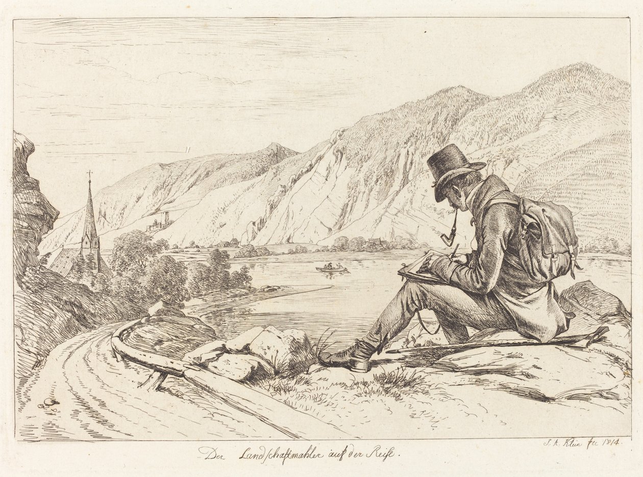The Landscape Painter on Tour by Johann Adam Klein