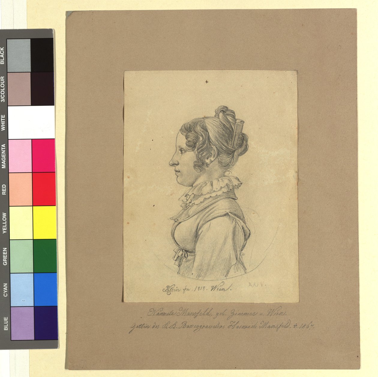Nannete (Anna Maria) Mansfeld, née Zimmer (Wife of Heinrich Josef Mansfeld, Engraver and Engraver) by Johann Adam Klein