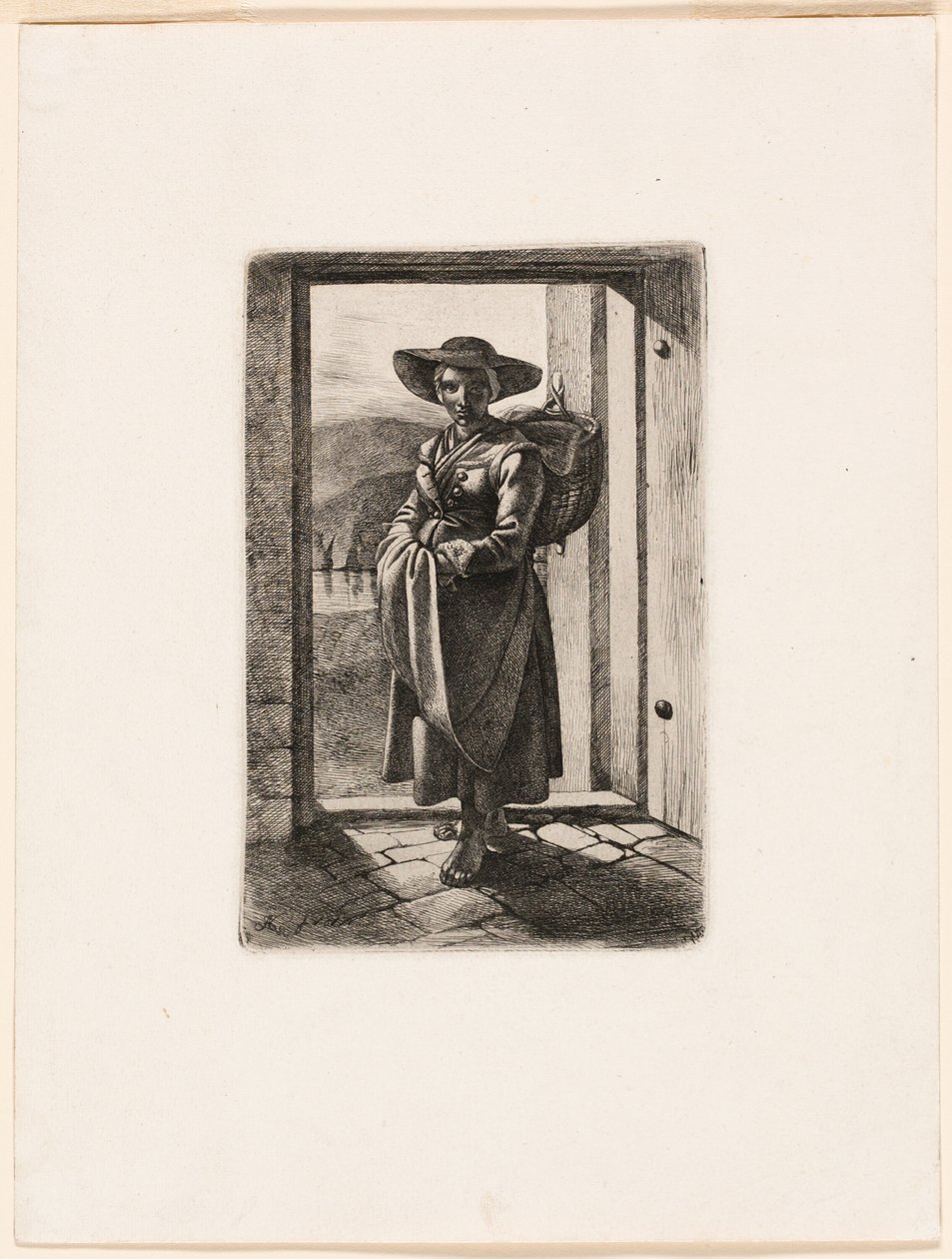 The Hungarian Woman Standing in the Door by Johann Adam Klein