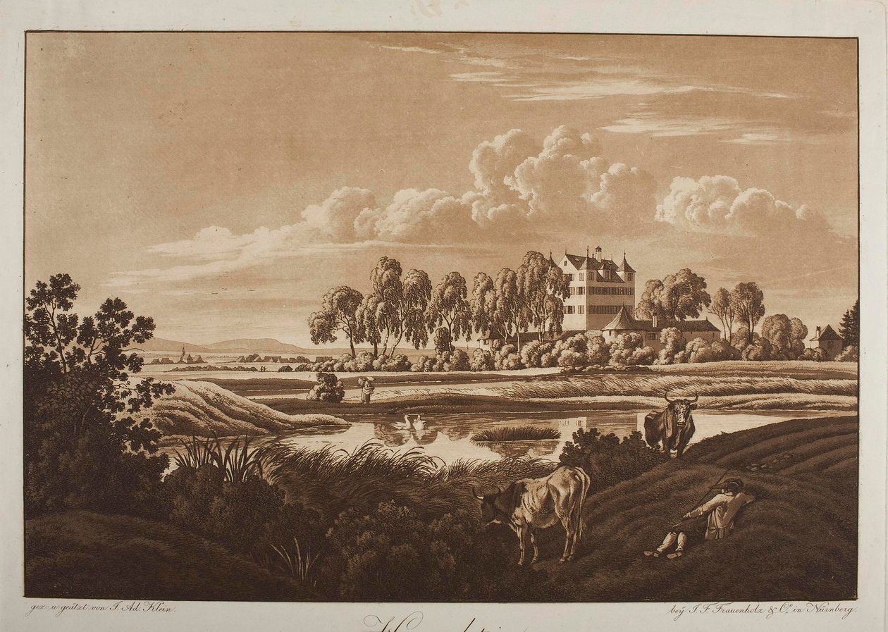 View of Hummelstein Castle near Nuremberg by Johann Adam Klein