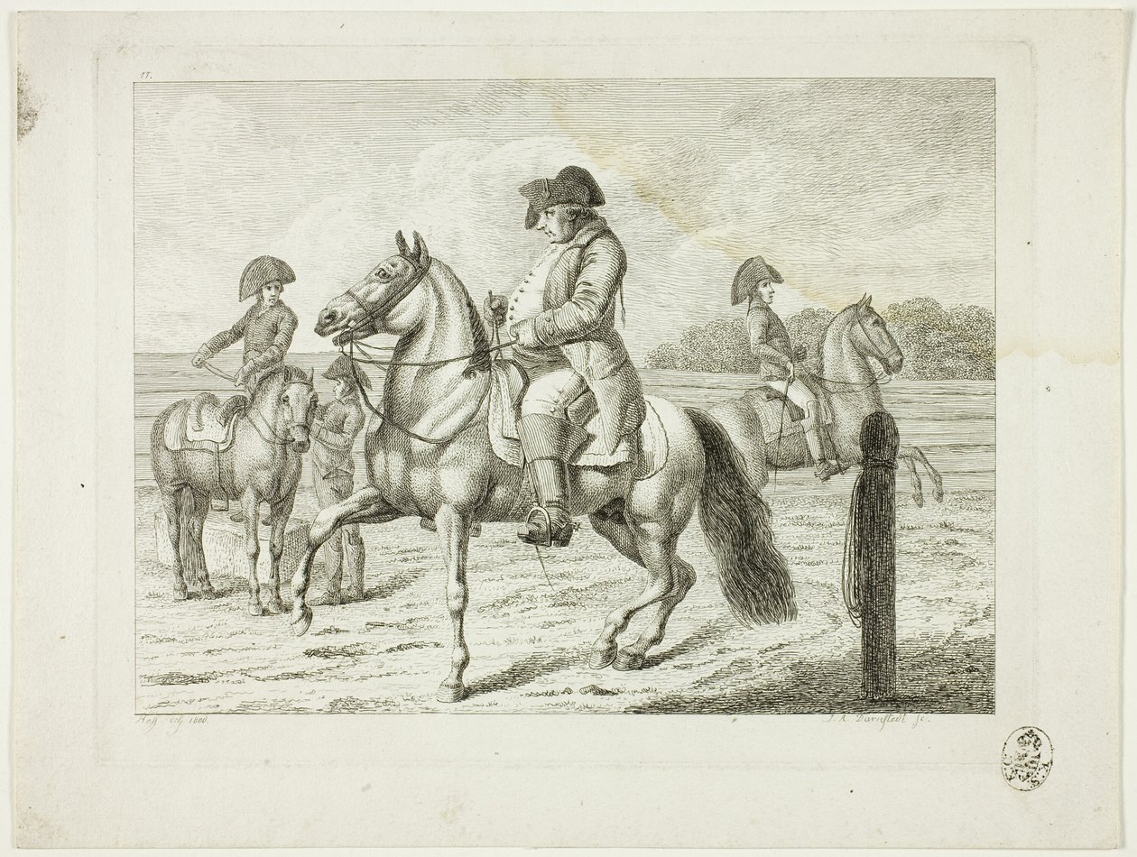 Riding School and Horses by Johann Adolph Darnstedt