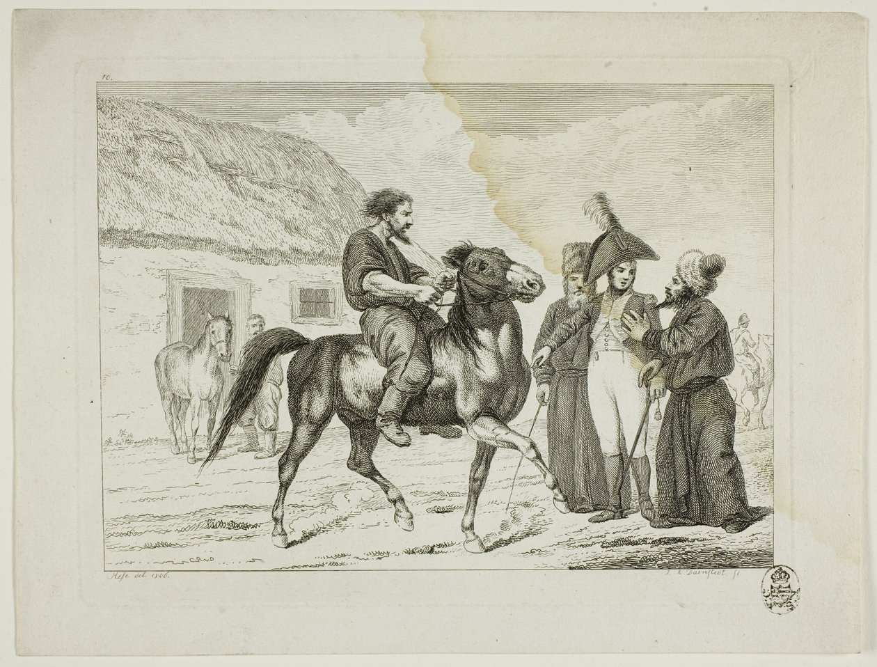 Riding School and Horses by Johann Adolph Darnstedt