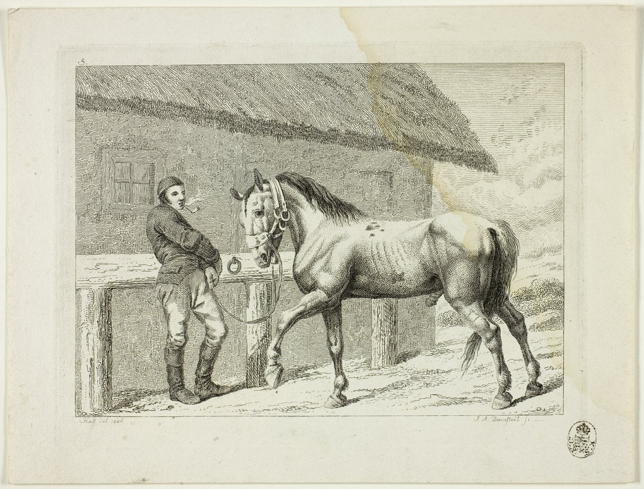 Riding School and Horses by Johann Adolph Darnstedt