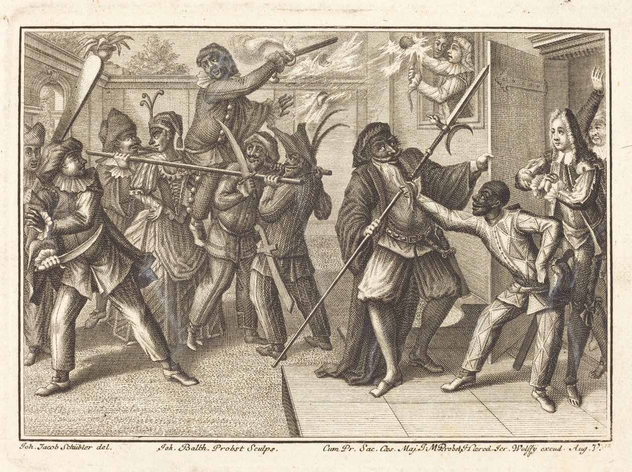The Captain Regains His Freedom by Johann Balthasar Probst after Johann Jacob Schübler