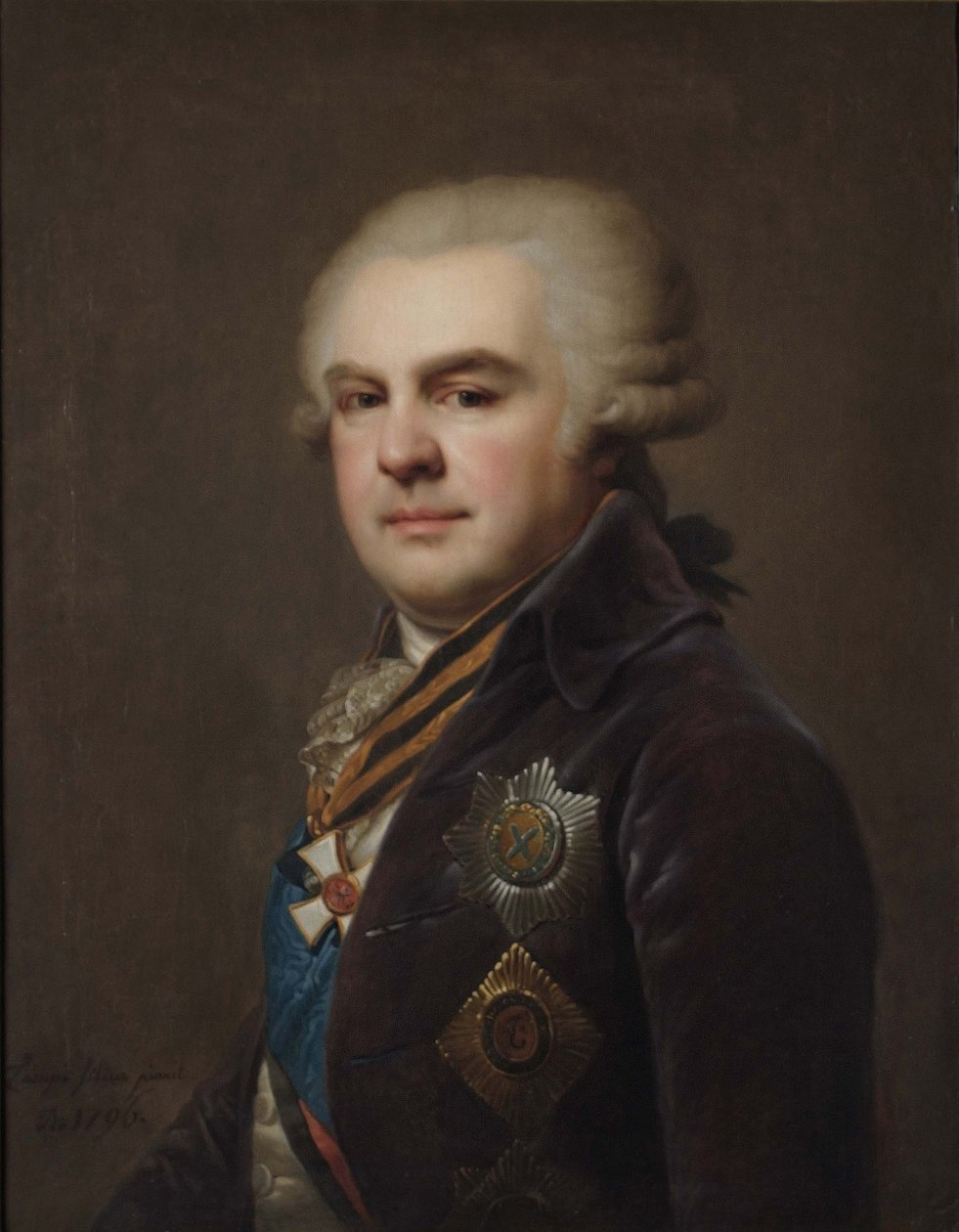 Portrait of Count Alexander Nikolayevich Samoylov by Johann Baptist Lampi the Younger