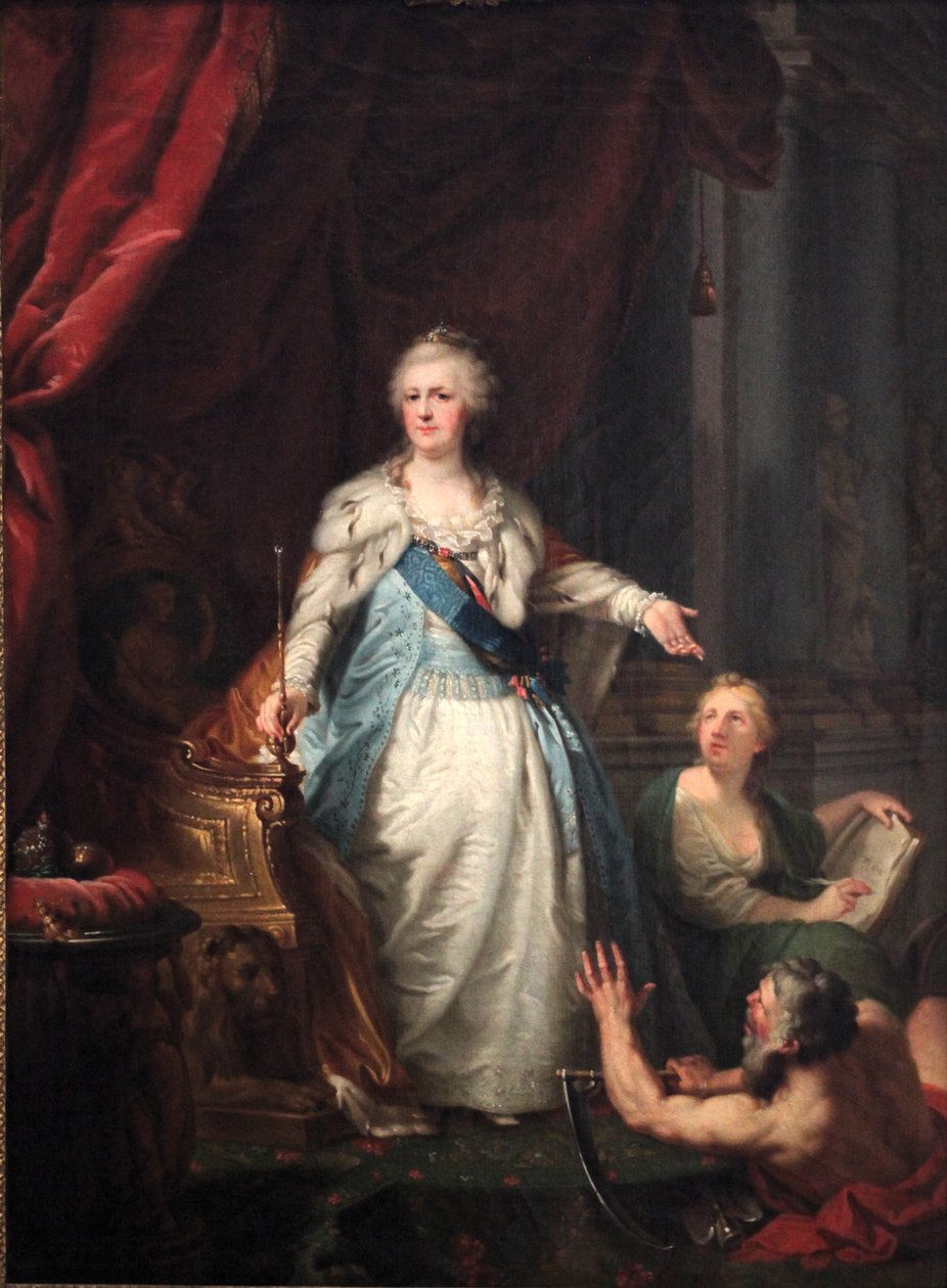 Allegoric portrait of Catherine II by Johann Baptist von Lampi the Elder