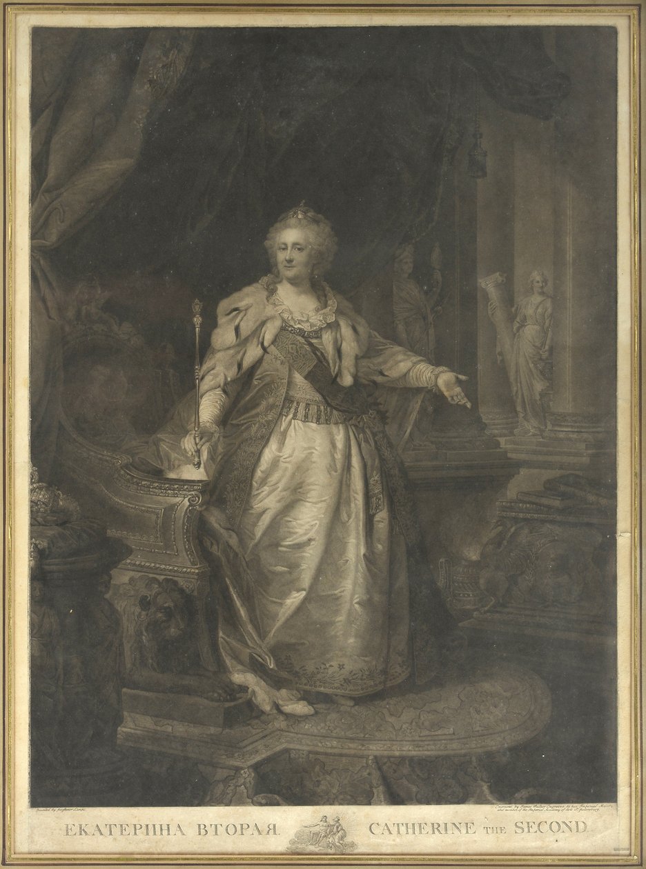 Catherine II of Russia (1729-1796) by Johann Baptist von Lampi the Elder