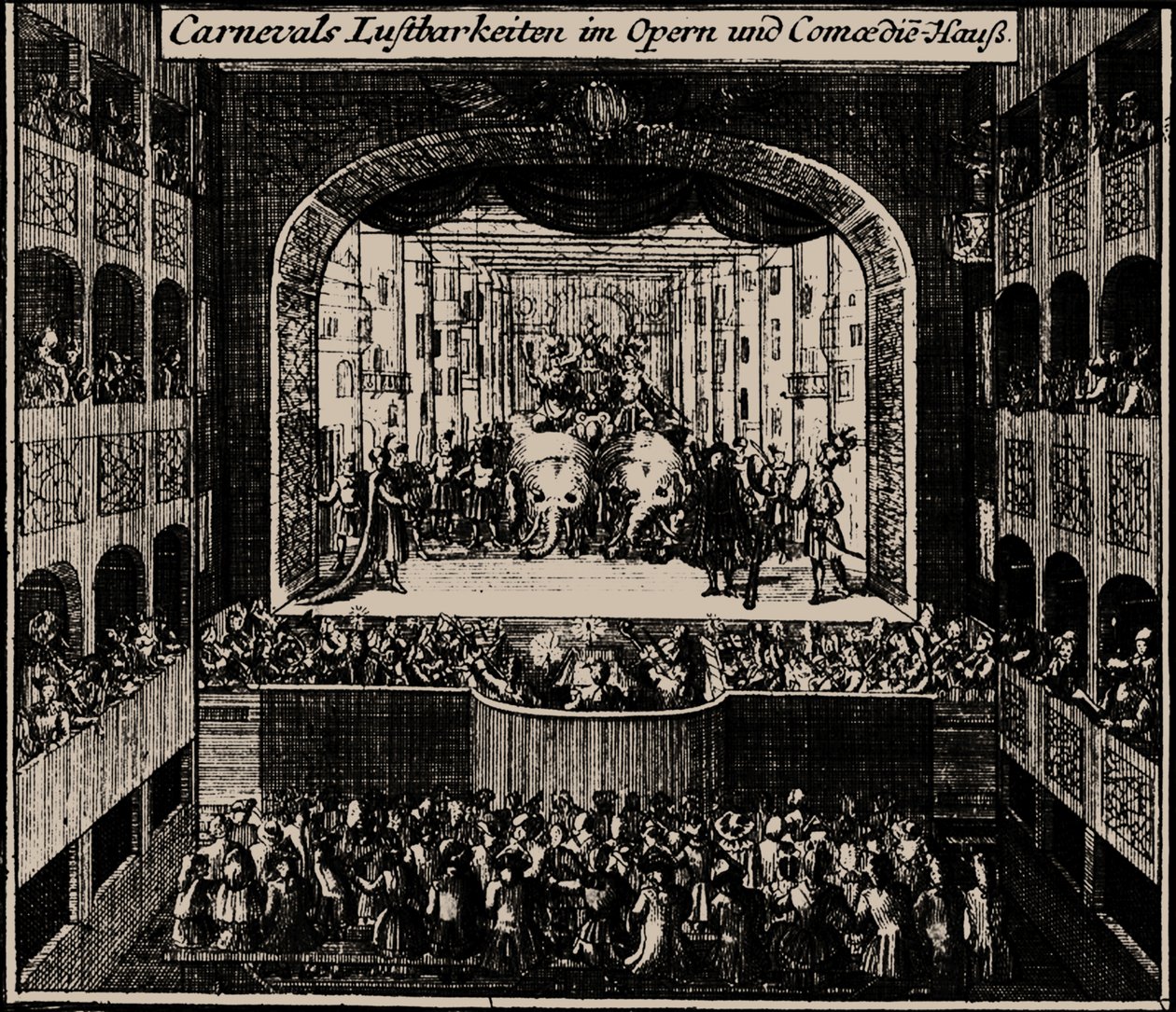 Markgrafentheater in Erlangen by Johann Baptista Homann
