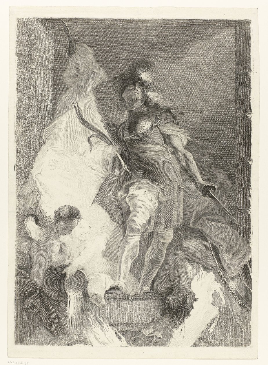Saint Florian as a Warrior with Victory Palm by Johann Beheim