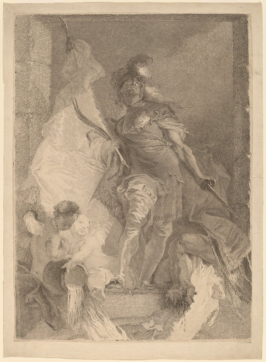 Saint Florian by Johann Beheim after Franz Anton Maulbertsch