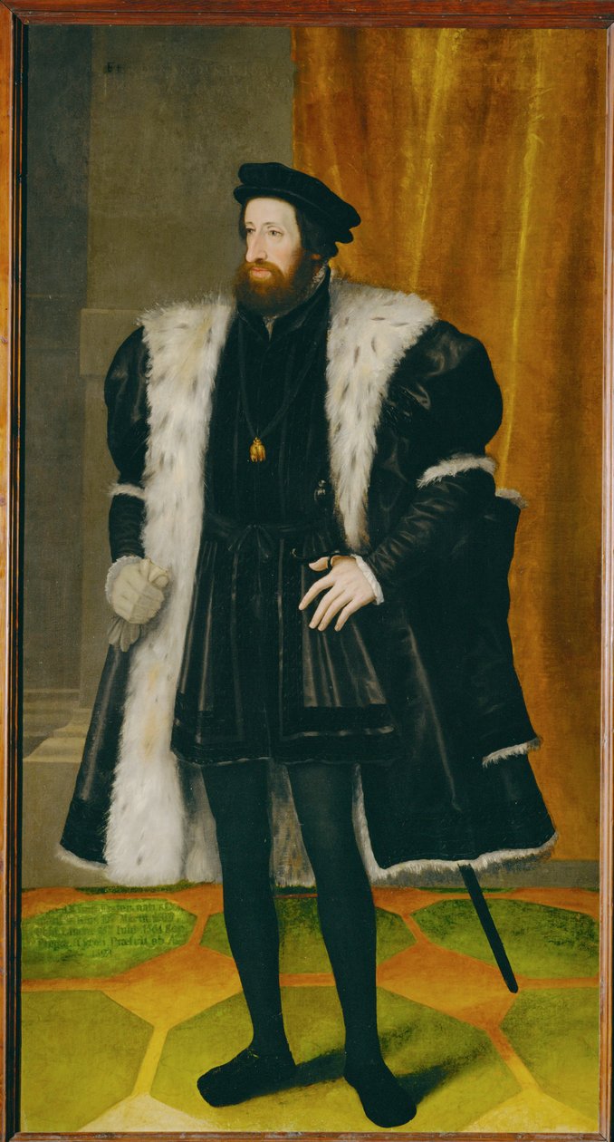 Emperor Ferdinand I, Brother of Karl V by Johann Bocksberger